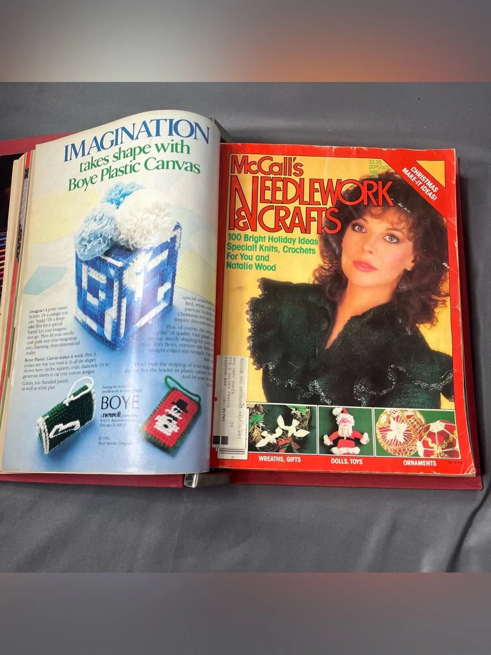 McCall's Magazine Issues 1981-1982 Bound Binder Vtg Lot Needlework Craft Collect